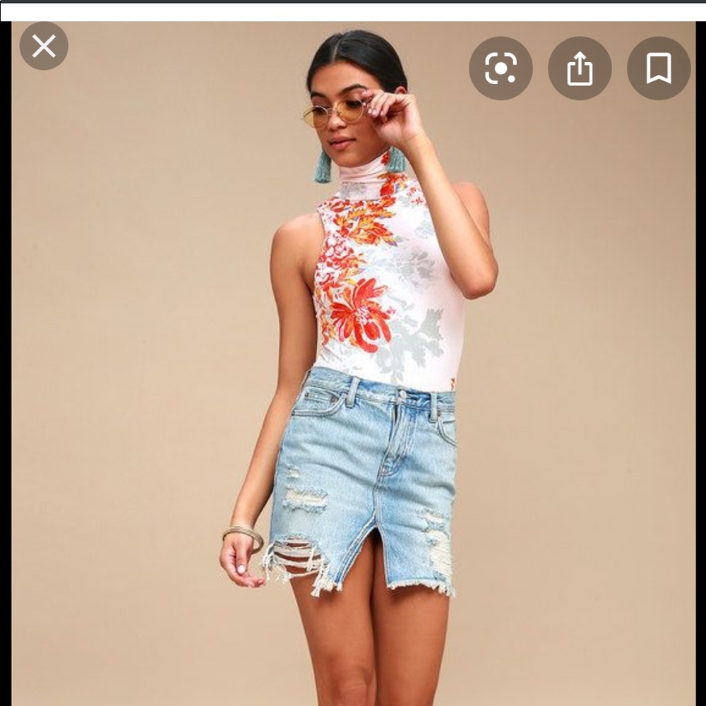 Pixie Mock Neck Thong Bodysuit